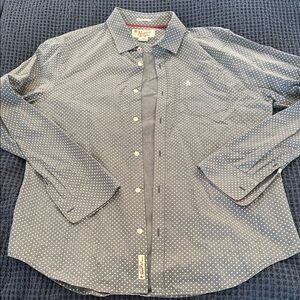 Original Penguin Navy and White Polka Dot Shirt